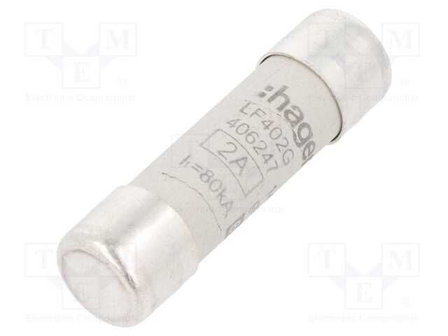 Fuse: fuse; gG; 2A; 690VAC; cylindrical,industrial; 14x51mm