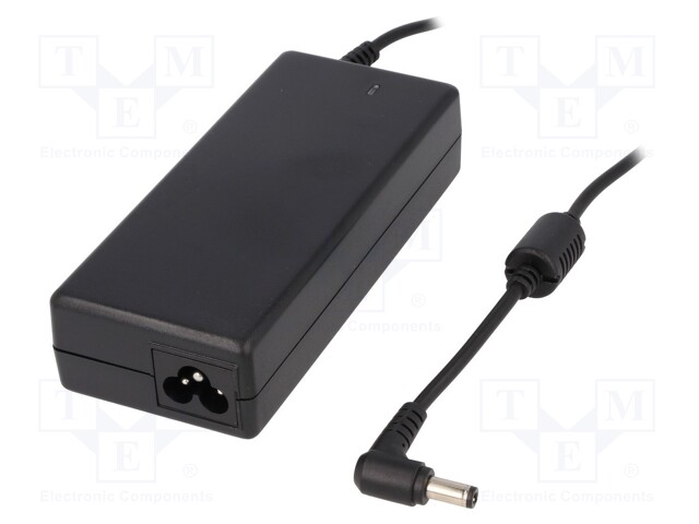 Power supply: switched-mode; 19VDC; 4.74A; Out: 5,5/2,5; 90W; 80%