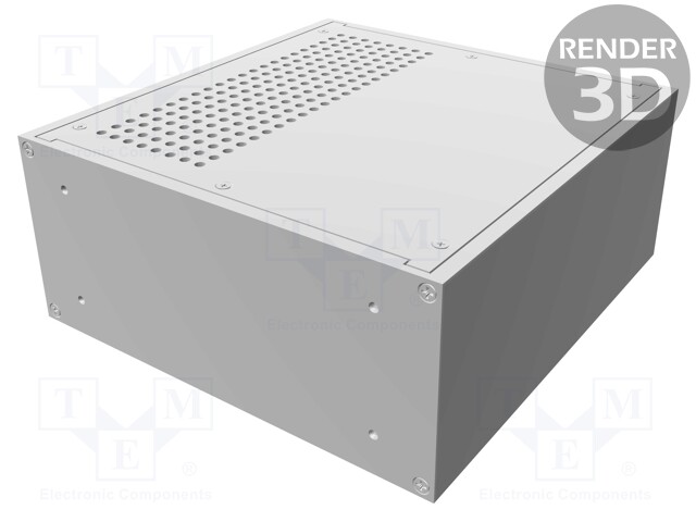 Enclosure: 19" standard; 2U; Enclos.mat: aluminium; Y: 203mm