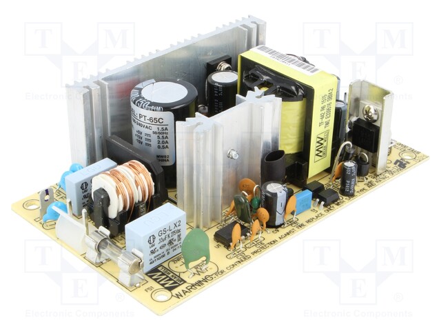 Power supply: switched-mode; 65W; 120÷370VDC; 90÷264VAC; OUT: 3