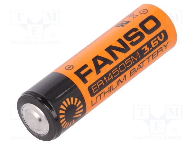 Battery: lithium; 3.6V; AA; Ø14.5x50.5mm; 2100mAh