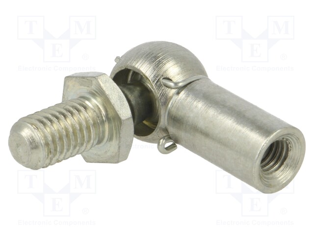 Mounting element for gas spring; Mat: zinc plated steel; 10mm