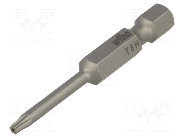 Screwdriver bit; Torx® with protection; T8H; Overall len: 50mm