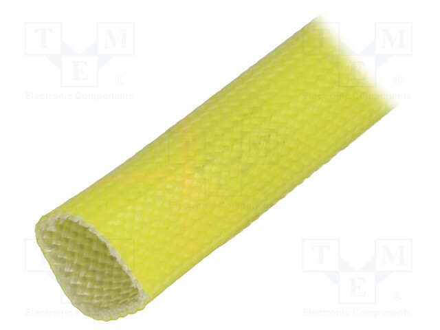 Insulating tube; yellow; -30÷155°C; Øint: 14mm; L: 100m; 3kV/mm