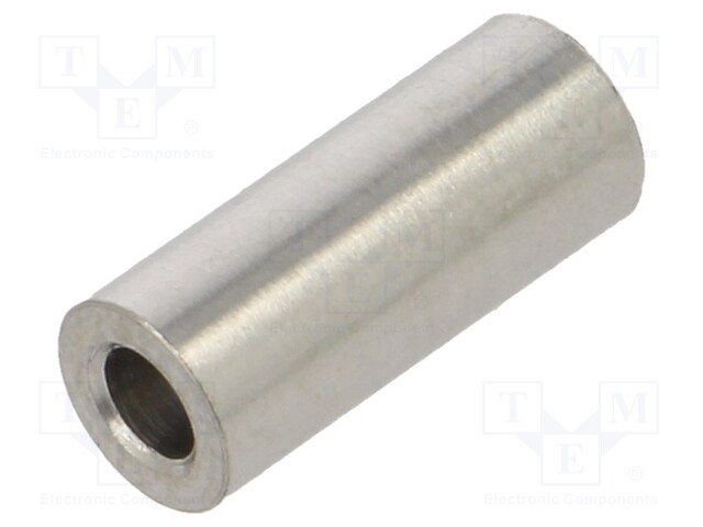 Spacer sleeve; 2.6mm; cylindrical; stainless steel; Øint: 5mm