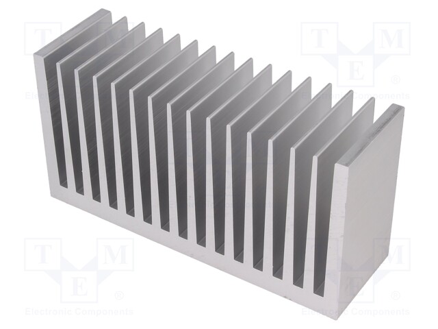 Heatsink: extruded; grilled; natural; L: 50mm; W: 160mm; H: 82mm