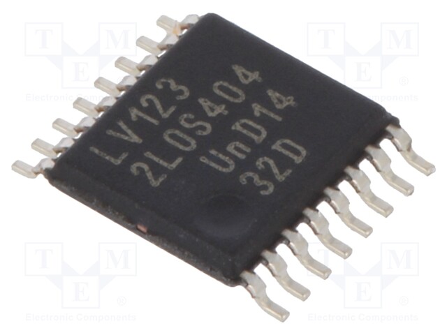 IC: digital; monostable,multivibrator,resettable; Channels: 2