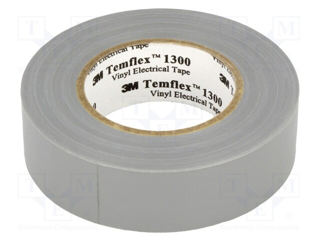 Tape: electrical insulating; W: 19mm; L: 20m; D: 0.13mm; grey; rubber