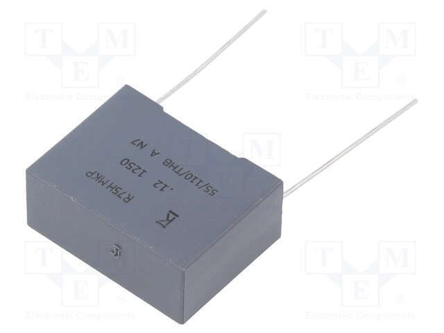 Capacitor: polypropylene; 120nF; 22.5mm; ±5%; 26.5x11x20mm; 600VAC