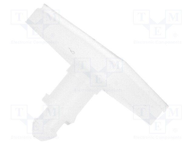 Self-adhesive holder; polyamide; L: 7.94mm; Ø2: 2.54mm