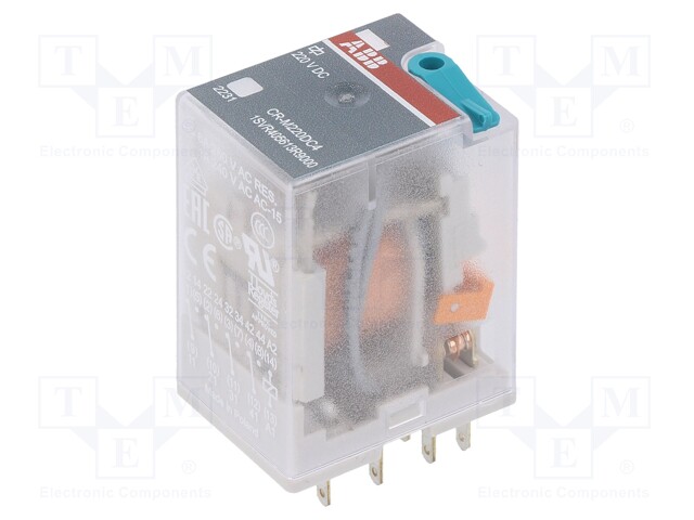 Relay: electromagnetic; 4PDT; Ucoil: 220VDC; 6A; max.250VAC