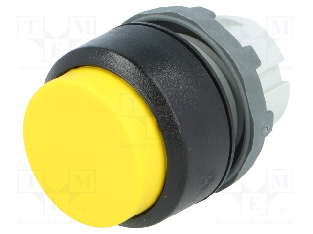 Switch: push-button; Stabl.pos: 2; 22mm; yellow; Illumin: none; IP66