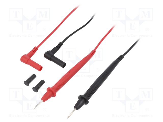 Test lead; black,red; 2pcs; 10A; 600V; 900mm