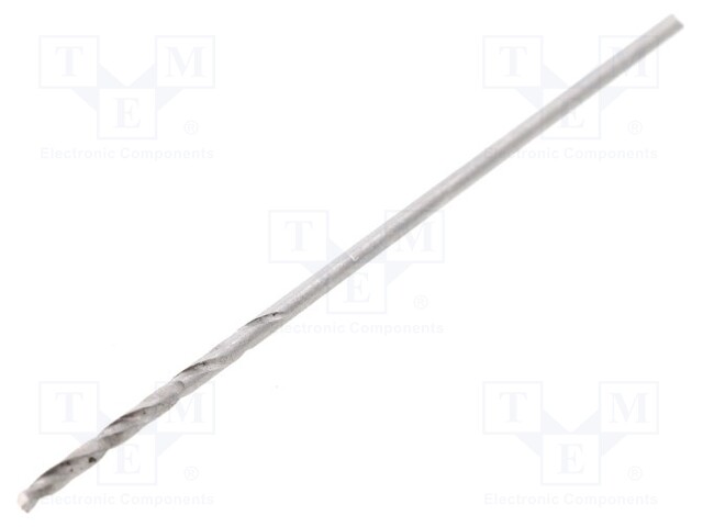 Drill bit; for metal; Ø: 0.8mm; HSS; Features: hardened