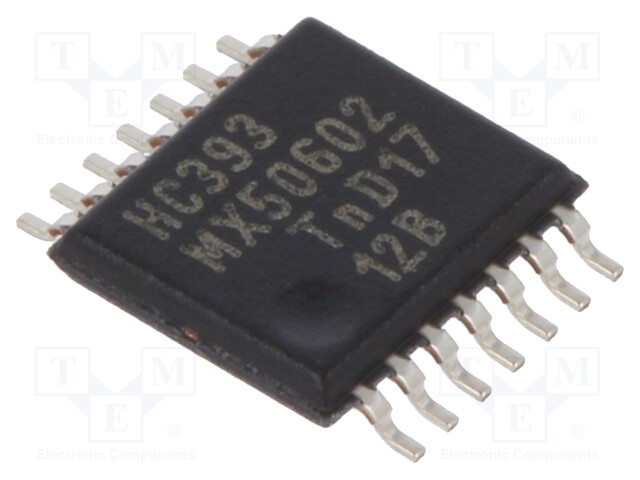 IC: digital; 4bit,binary counter; Channels: 2; Series: HC; SMD