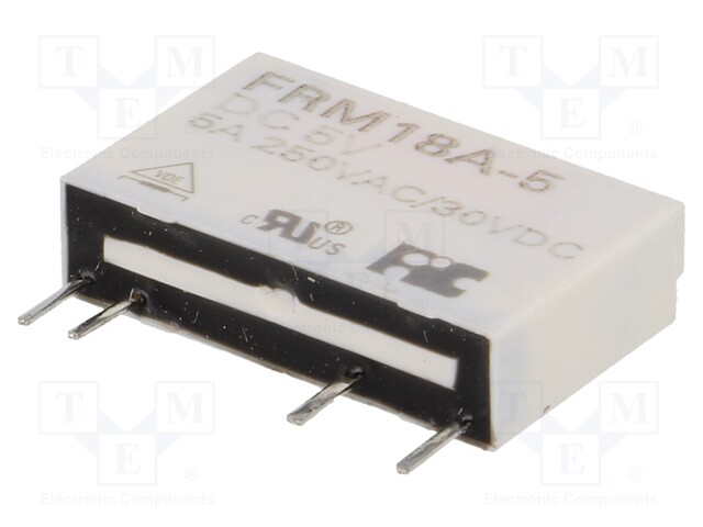 Relay: electromagnetic; SPST-NO; Ucoil: 5VDC; 5A/250VAC; 5A/30VDC