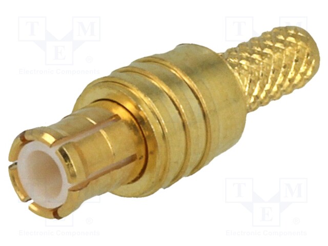 Plug; MCX; male; straight; 50Ω; RG174,RG188,RG316; crimped