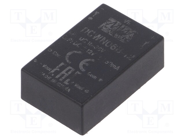 Converter: DC/DC; 6W; Uin: 18÷36V; Uout: 12VDC; Uout2: -12VDC; DIP24