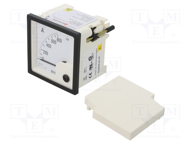 Meter: panel; analogue; 0/800÷1600A; True RMS; Iin: 0-5/10A; IP52