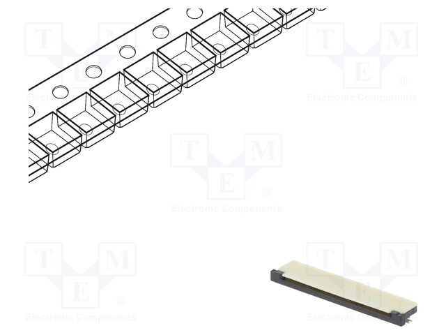 Connector: FFC (FPC); horizontal; PIN: 40; ZIF,top contacts; SMT