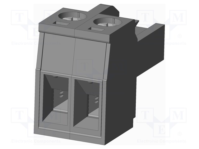 Connector: pluggable terminal block; plug; female; straight; grey