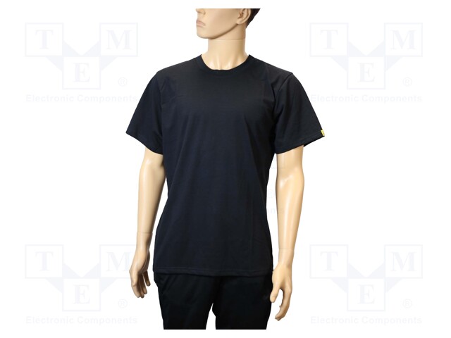 T-shirt; ESD; XXXXL; IEC 61340; cotton,polyester,carbon fiber