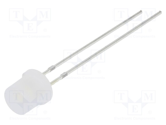 LED; 3mm; white warm; 330mcd; 140°; 20mA; 2.9÷3.6V; Front: flat