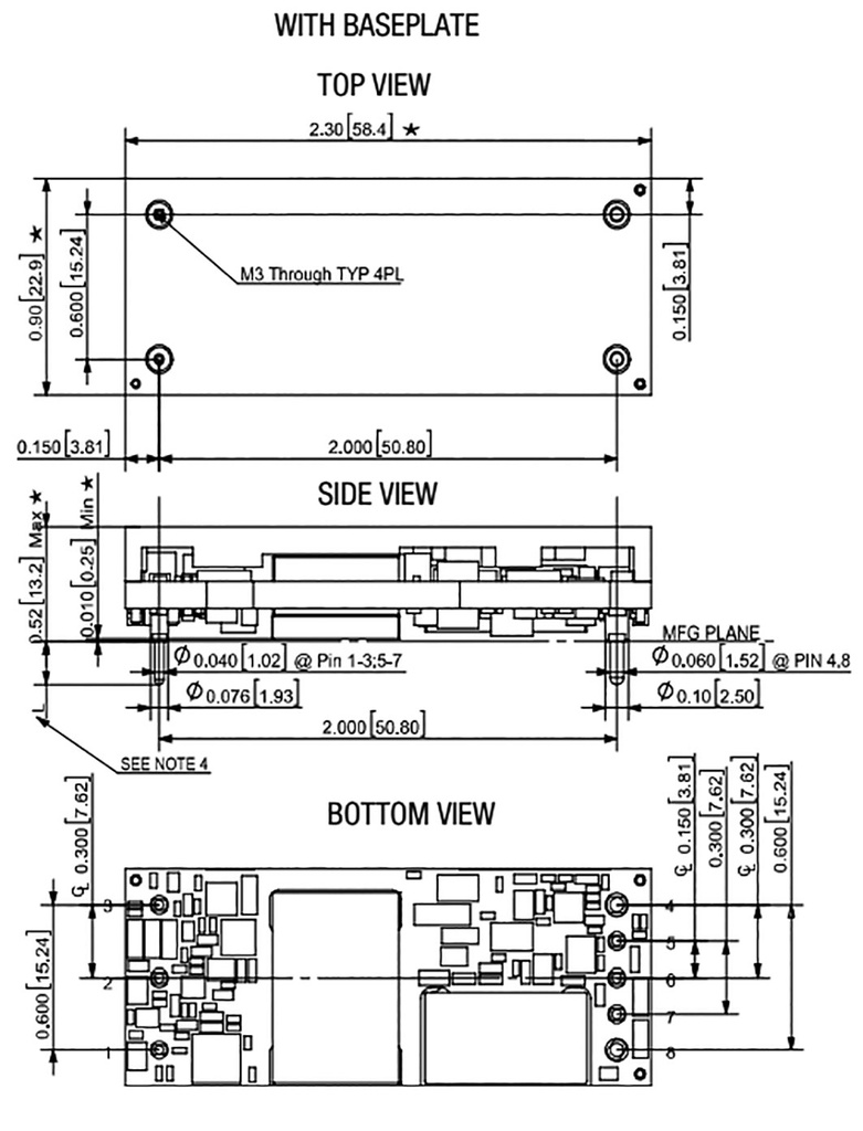 Isolated Board Mount DC/DC Converter, ITE, 1 Output, 120 W, 24 V, 5 A