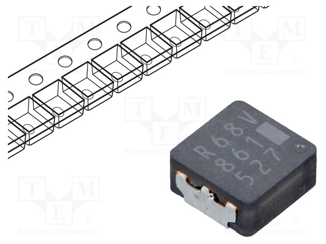 Inductor: wire; SMD; 680nH; 10.8A; 5.2mΩ; 6.4x6x3mm; ±20%; -55÷155°C