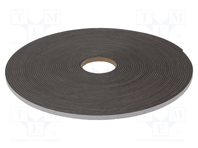 Tape: sealing; W: 10mm; L: 30m; Thk: 4mm; grey; rubber hot-melt; 130%