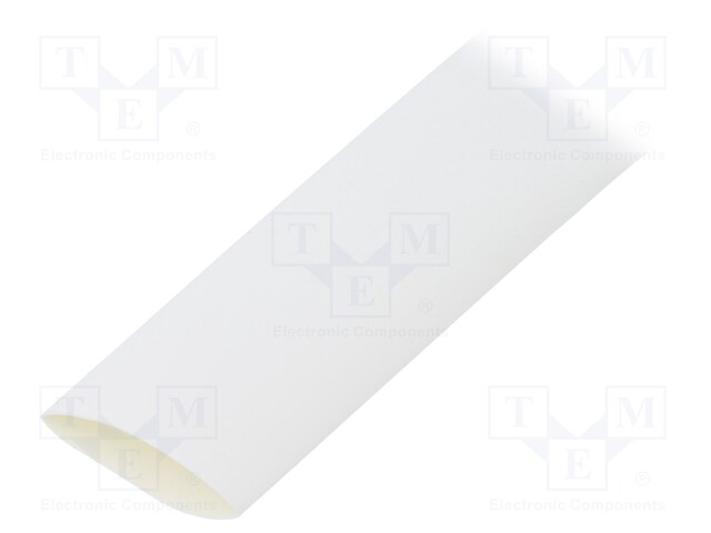 Heat shrink sleeve; flexible; 2: 1; 19mm; L: 1.2m; white; 5pcs.