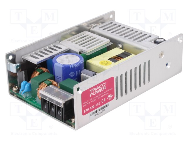 Power supply: switched-mode; modular; 120W; 12VDC; 137x82x38mm