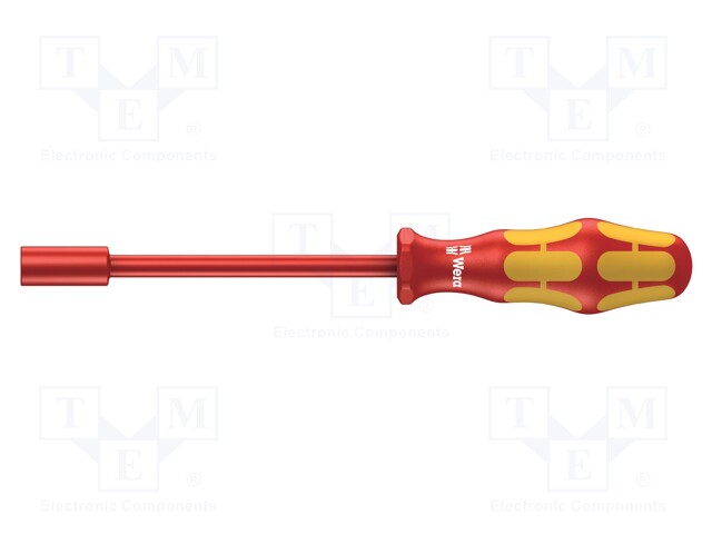 Screwdriver; insulated; hex socket; HEX 1/4"; Blade length: 125mm