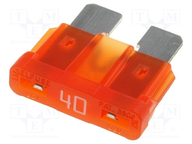 Fuse: fuse; 40A; 32V; automotive; 19mm; ATO