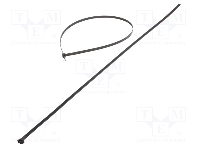 Cable tie; L: 1200mm; W: 12.5mm; polyamide; 1112N; black; Ømax: 380mm