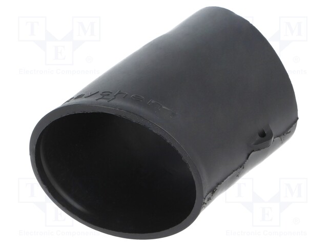 Heat shrink boot; glueless,angular; black; elastomer; -75÷150°C