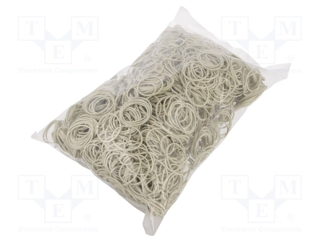 Rubber bands; Width: 1.5mm; Thick: 1.5mm; rubber; Colour: white