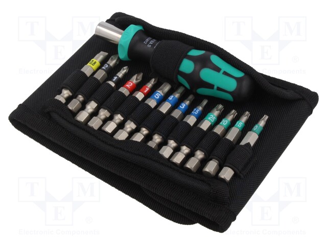 Kit: screwdrivers; hex key,Phillips,Pozidriv®,slot,Torx®; case