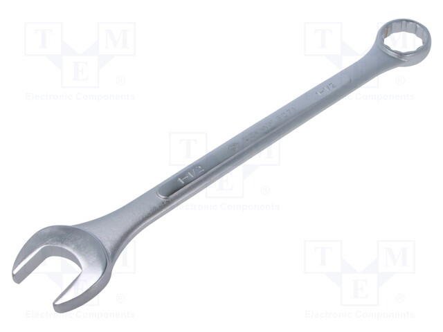 Wrench; inch,combination spanner; Spanner: 1 1/2"