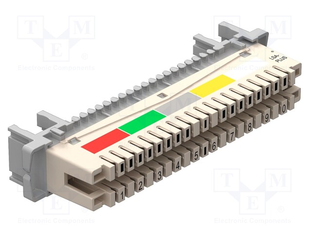 Separating strip; Mounting: DIN; IP20; Series: LSA-Plus