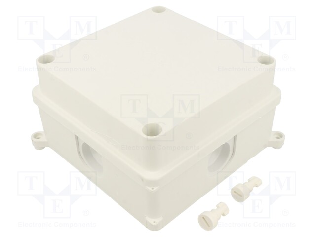 Enclosure: junction box; X: 125mm; Y: 125mm; Z: 70mm; wall mount