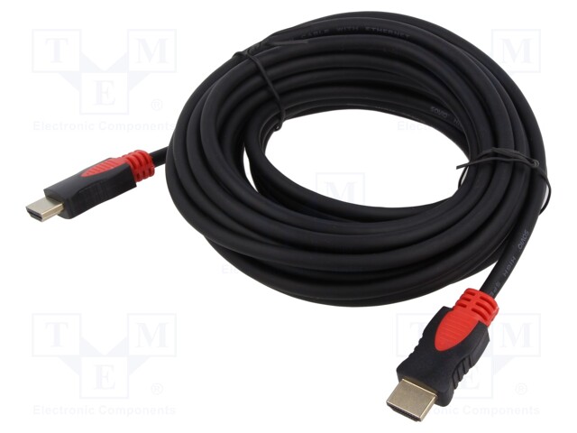 Cable; HDMI 2.0; HDMI plug,both sides; Len: 7.5m; black; 30AWG