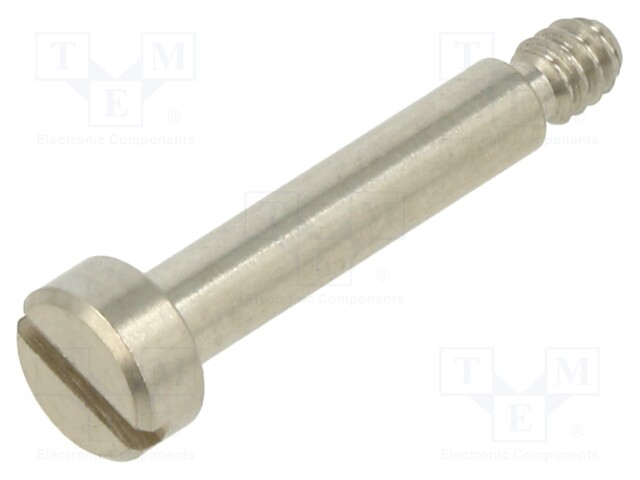 Screw; Head: cheese head; slotted; stainless steel