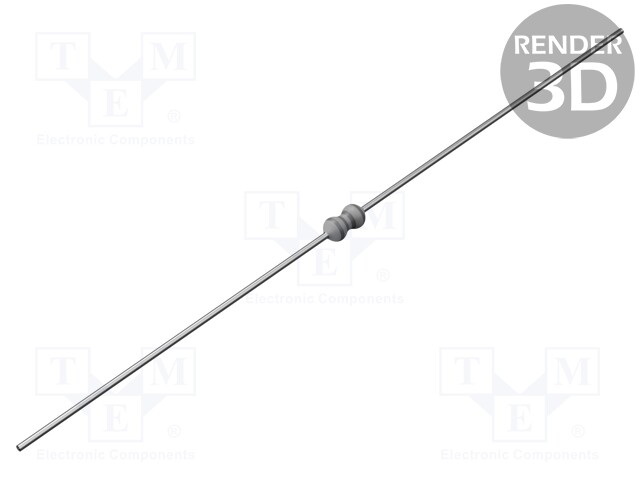 Resistor: metal film; THT; 100kΩ; 0.4W; ±0.1%; Ø2.5x6.3mm; 25ppm/°C