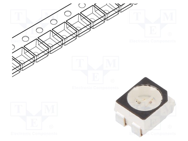 LED; SMD; 3528,PLCC4; yellow/yellow green; 3.5x2.8x1.9mm; 120°