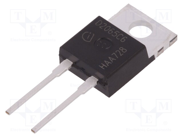 Diode: Schottky rectifying; SiC; THT; 650V; 20A; 108W; PG-TO220-2