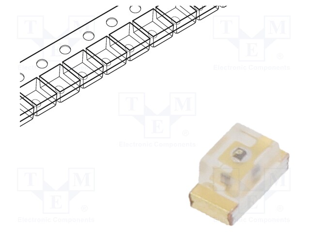 LED; SMD; 0603; yellow green; 16÷21mcd; 1.6x0.8x0.8mm; 100°; 20mA