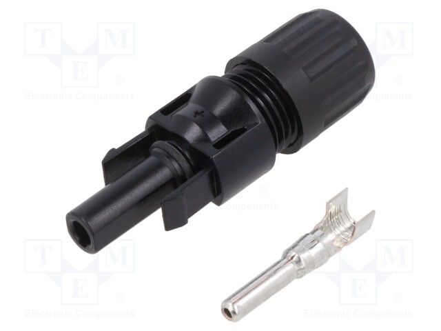 Connector: solar; female; straight; 10mm2; crimped; photovoltaics