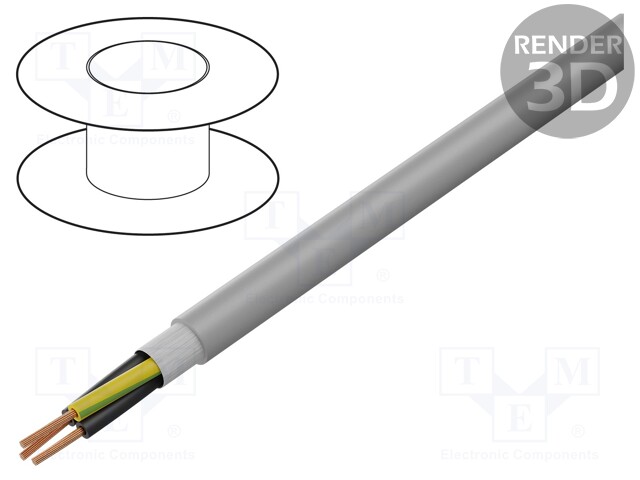 Wire: control cable; ÖLFLEX® FD CLASSIC 810 P; 3G0,75mm2; PUR