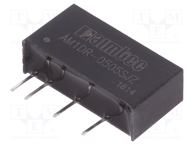 Converter: DC/DC; 1W; Uin: 4.75÷5.25V; 5VDC; Iout: 200mA; SIP7; 2.1g